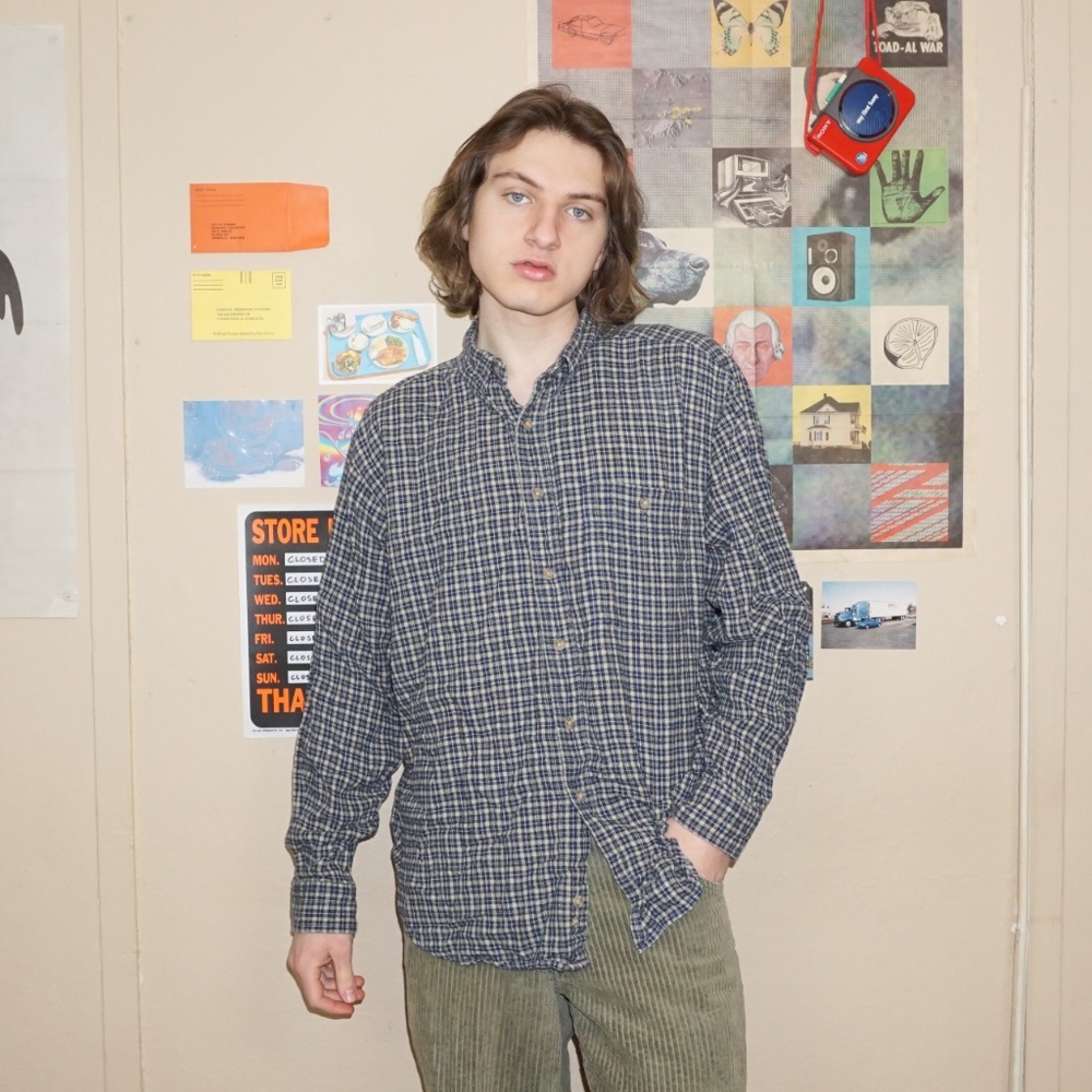 vintage Wrangler RuggedWear checkered flannel